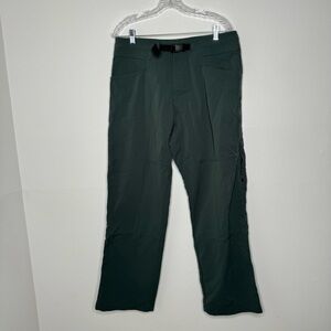 Prana green belted hiking athletic pants large